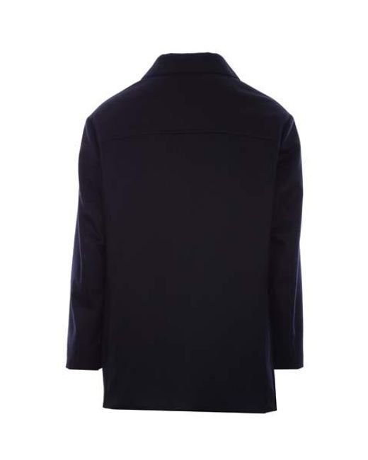 Loro Piana Blue Single-Breasted Coat for men