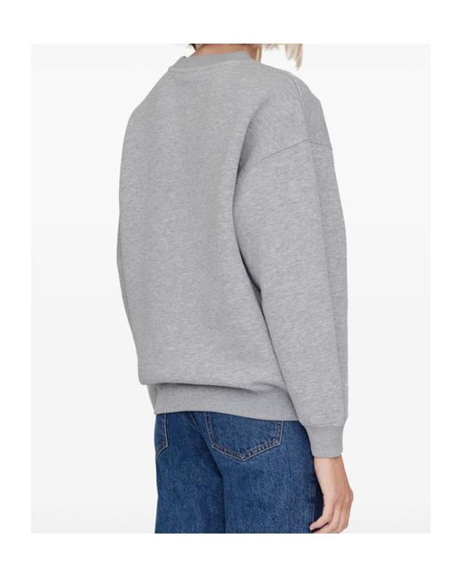 Anine Bing Gray Long-Sleeved Sweater