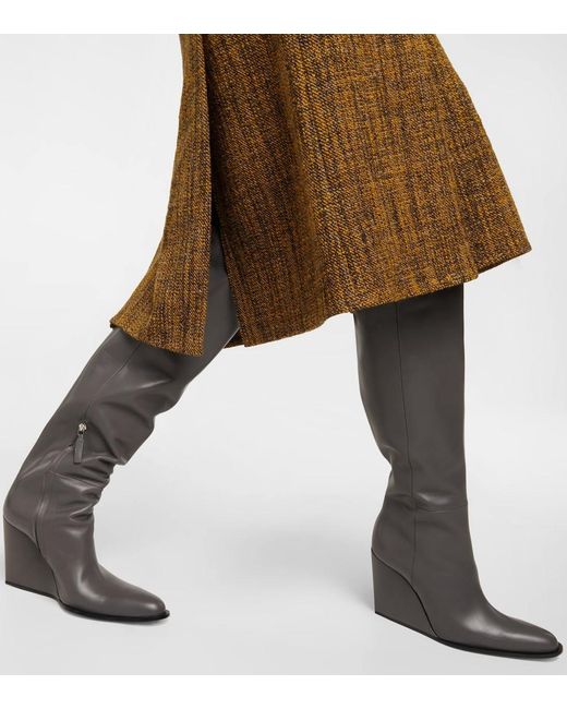 Victoria Beckham Black Sky Knee-High Boots