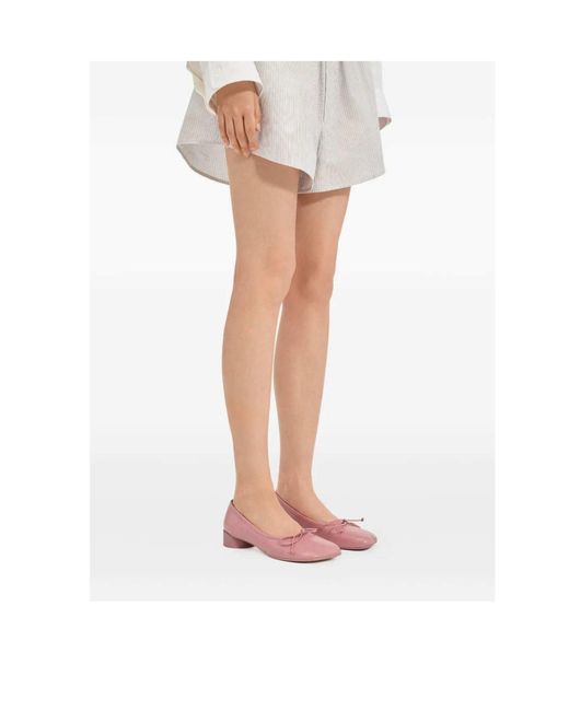 MM6 by Maison Margiela Pink Anatomic Numeric Ballerinas
