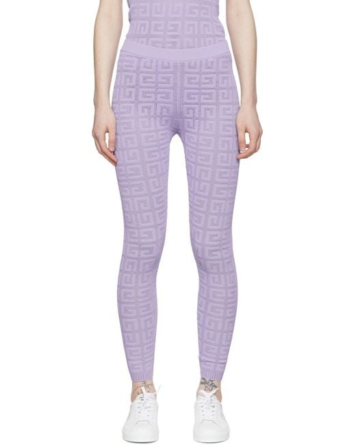 Givenchy Purple Legging Pants