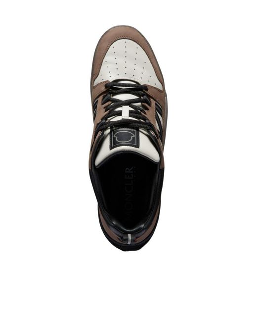 Moncler Brown Pivot Panelled Sneakers for men
