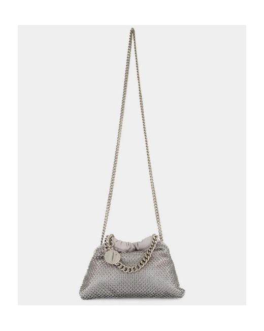 Stella McCartney Gray Mini Falabella Chain Shoulder Bag