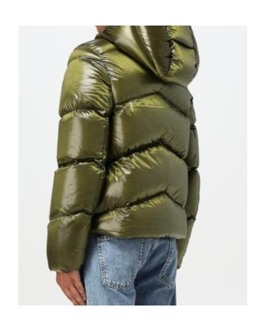 K-Way Green Ninev Crystal Chintz Thermo Heavy Jacket for men