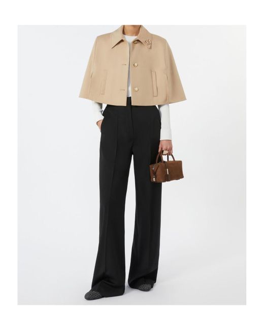 Max Mara Brown Small Holdall Suede Tote Bag