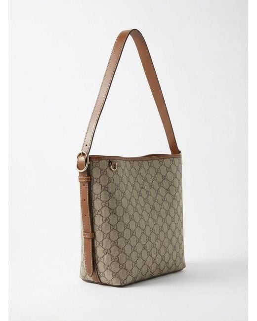 Gucci White Gg Emblem Small Shoulder Bag