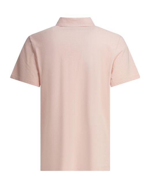 Vince Pink Cotton Polo Shirt for men