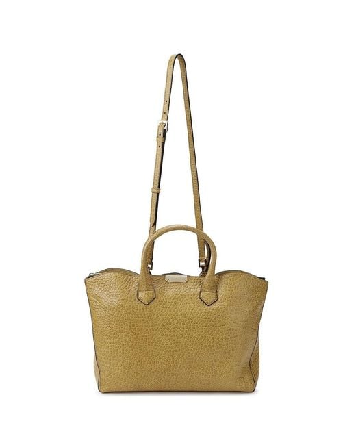 Burberry Metallic Crocodile Embossed Handbag