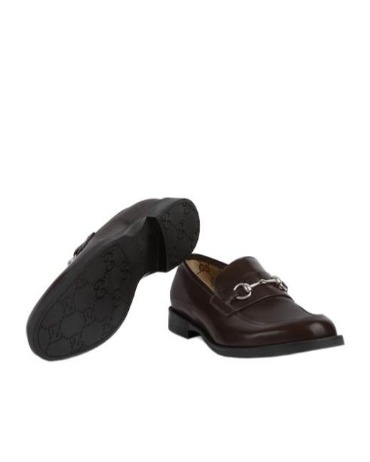 Gucci Black Horse-Decorated Loafers for men