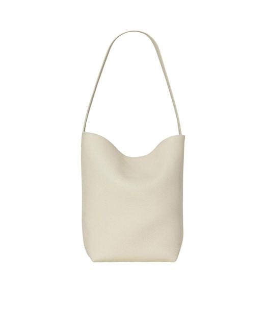 The Row White Logo Shoulder Bag