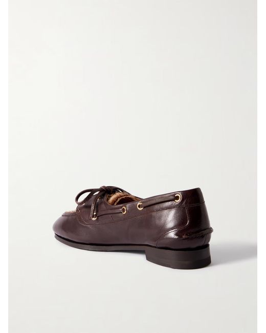 Bally Brown Pinar Leather Boat Shoes
