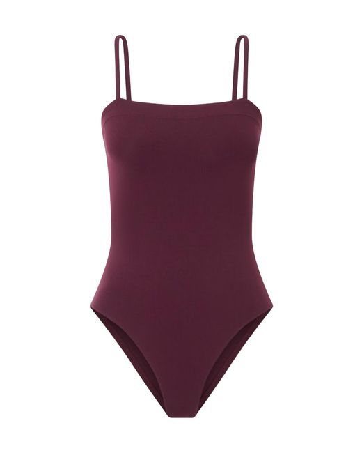 Eres Purple Aquarelle Square-Neck Swimsuit