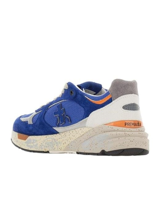 Premiata Blue Lace-Up Sneakers for men