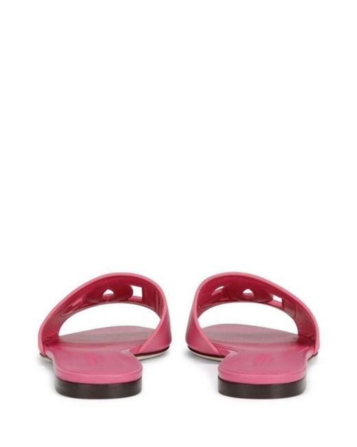 Dolce & Gabbana Pink Dg Logo Slides