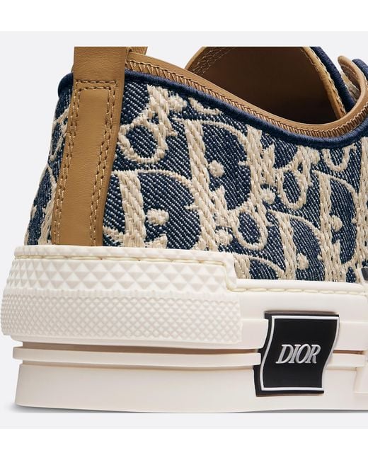 Dior White Homme B23 Lace-Up Sneakers for men