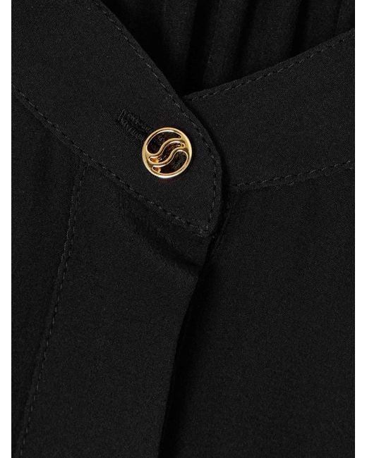 Stella McCartney Black Iconics Crepe Asymmetric Dress