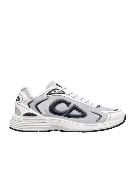 Dior White Homme B30 Countdown Tech Sneakers for men