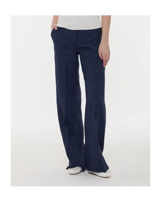 P.A.R.O.S.H. Blue Button Trousers