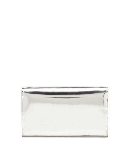 DIESEL White 1Dr Mirrored Wallet