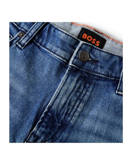 Boss Blue Versatile Denim Shorts for men
