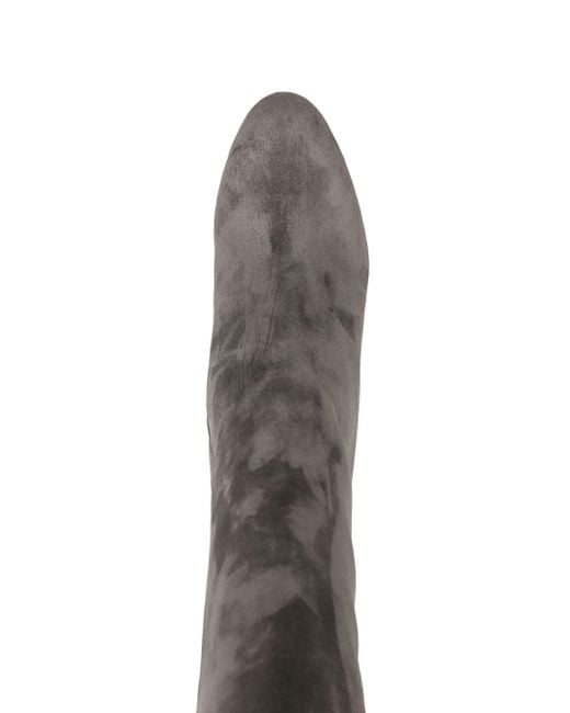 Christian Louboutin Black Pumppie 80Mm Suede Boots