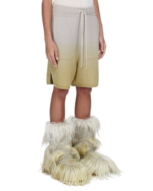 Moncler Gray Moncler Rick Owens Loose Fit Shorts for men