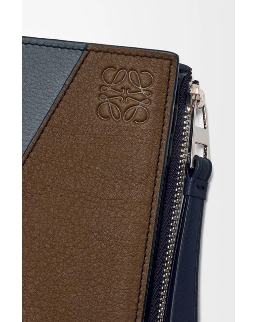 Loewe Gray Puzzle Slim Compact Wallet for men