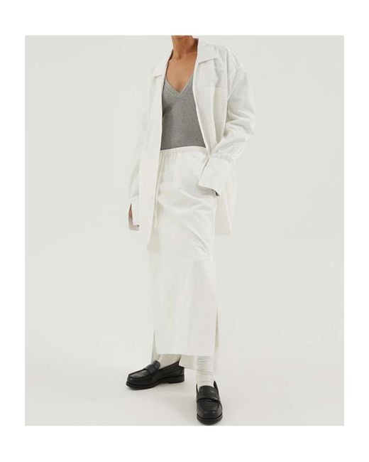 1989 STUDIO White Asymmetrical Midi Skirt