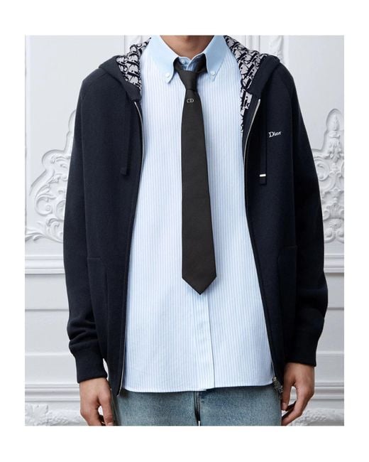 Dior White Cd Icon Tie for men