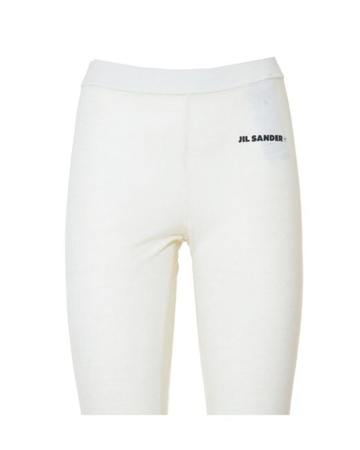 Jil Sander White Leggings