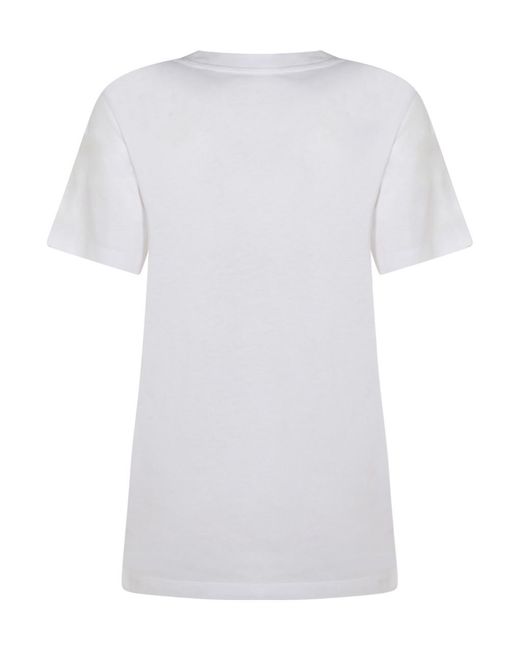 Marni White Floral Printed Crewneck T-Shirt for men