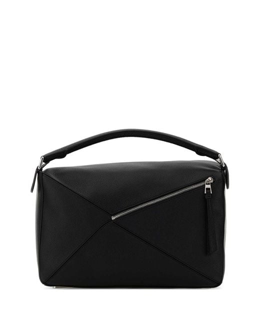 Loewe Black Large Puzzle Shoulder Bag for men