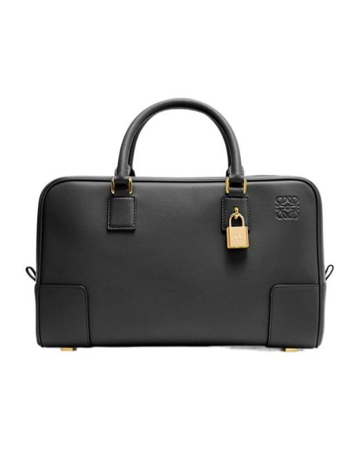 Loewe Black Amazona 28 Leather Tote Bag