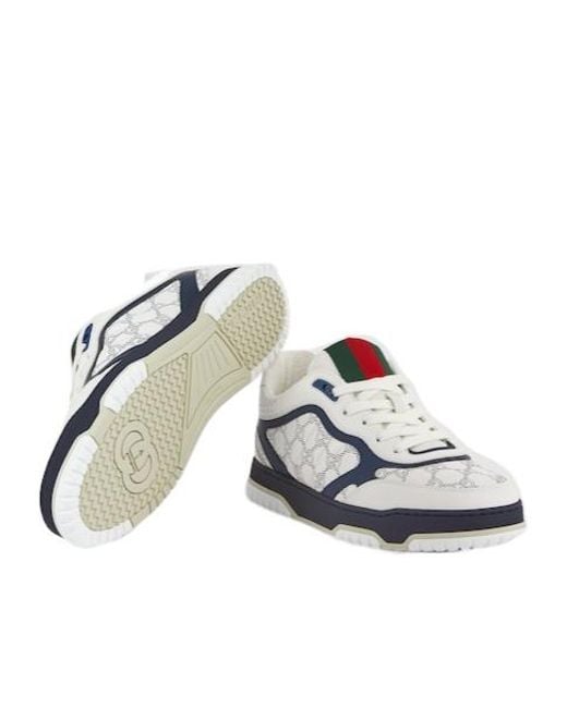 Gucci Blue "Re-Web" Sneakers for men