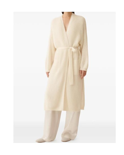 Fabiana Filippi Natural Long Cardigan
