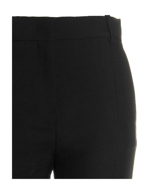 Valentino Black Buttoned Tailored Pants