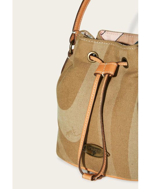 Emilio Pucci Natural Yummy Drawstring Bucket Bag