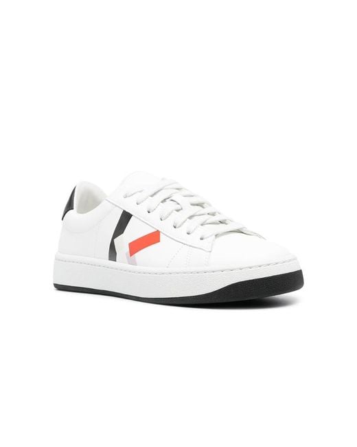 KENZO White Kourt K Logo Sneakers