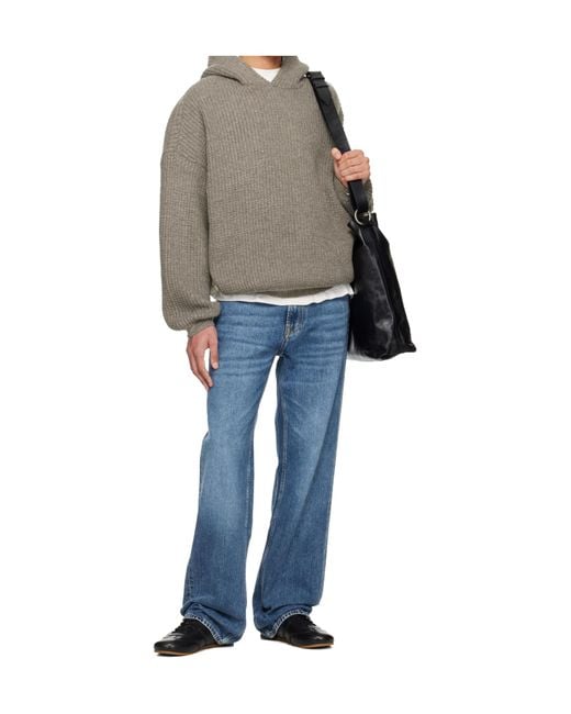 Fear Of God Green Ribbed Hoodie for men
