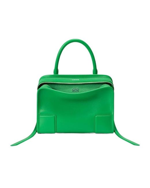 Loewe Green Small Amazona 180 Tote Bag