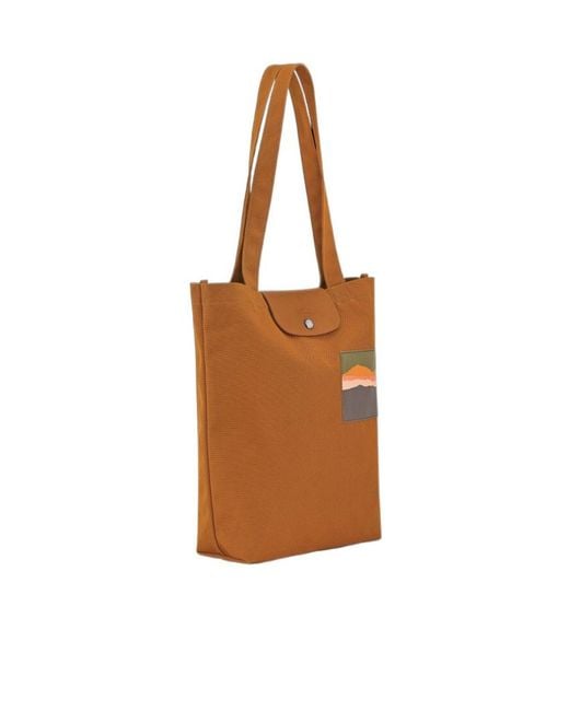 Longchamp Brown Caroline Helain X M Handbag