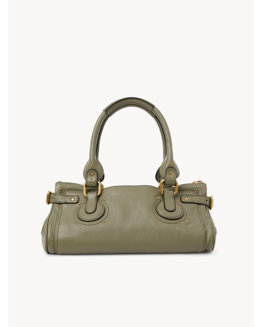 Chloé Green Chloé Paddington Padlock Detailed Shoulder Bag