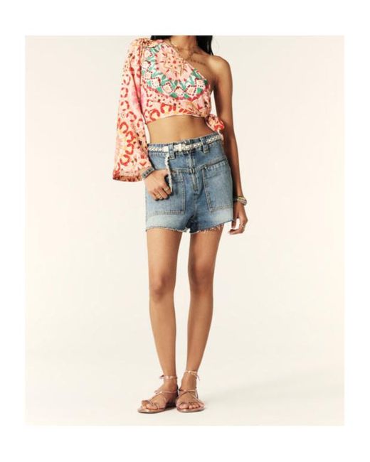 Ba&sh White Lucia Asymmetric Top