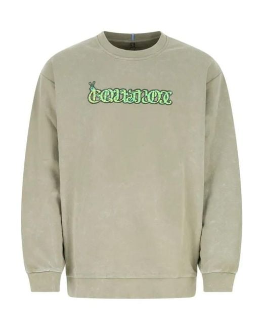 McQ Alexander McQueen Green Round Collar Long Sleeve Sweater for men