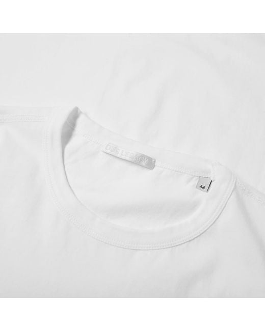 Our Legacy White New Box Crewneck Jersey T-Shirt for men