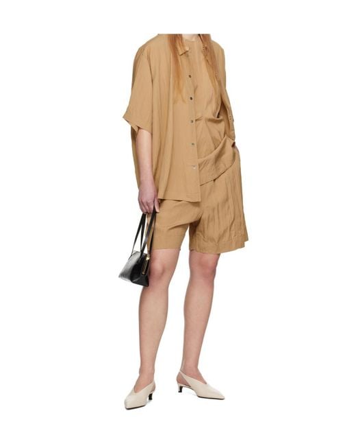 Studio Nicholson Natural Elastic Waist Shorts