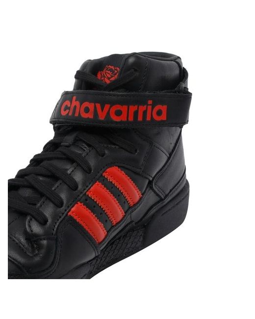 Adidas Black Originals X Willy Chavarria Forum 84 Hi Lace-Up Sneakers for men