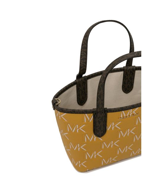 MICHAEL Michael Kors Black Eliza Logo Letter Tote Bag