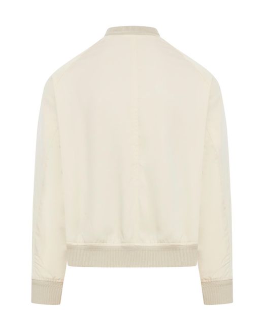 Tom Ford Natural Gabardine Bomber Jacket for men