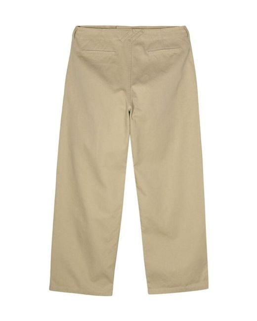 Burberry Natural Wide-Leg Chino Trousers for men